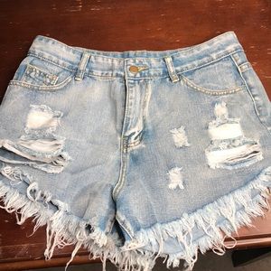 denim shorts
